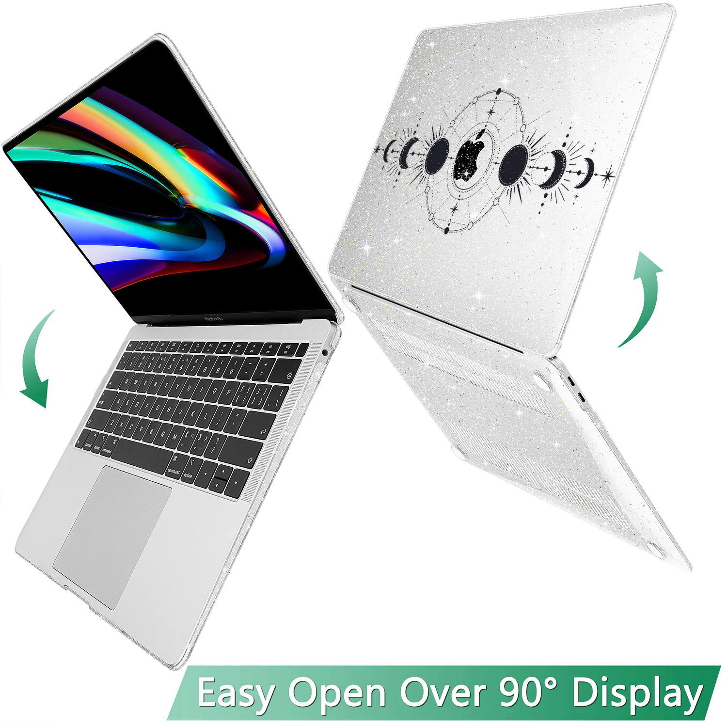 Sun Space Shimmering powder case for Macbook Air Pro 13 M3 M2 M1 A2337 A2681 A2941 14inch A2992 A2442 Pro 15 16 A2485 A2991 2023