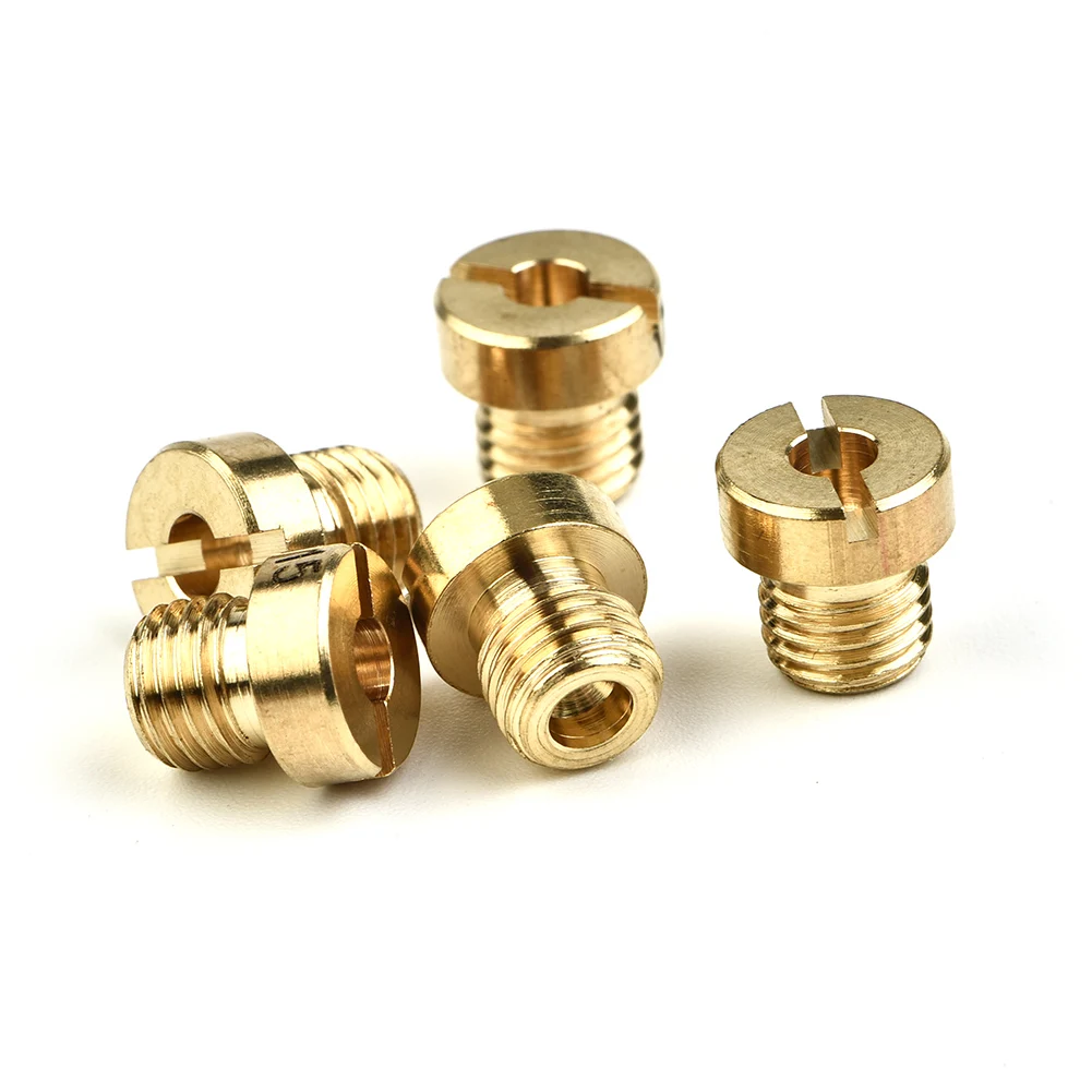 15pcs Main Jet 60-130 M6 For 12mm-17.5mm Dellorto Carburetors Main Jet Mikuni For Dellorto PHNL/ PHVA/ PHBH/ PHBN/ PHVB/ PHBG
