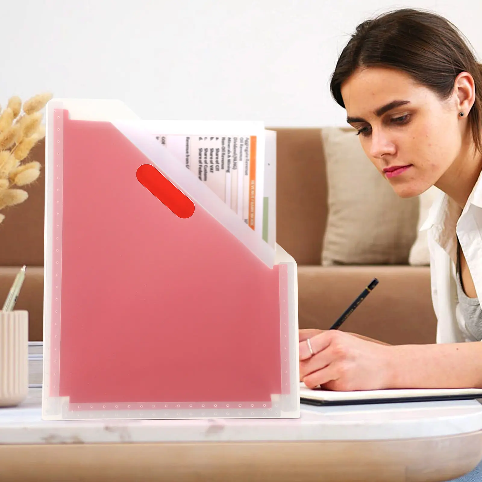 

Расширяемая папка-гармошка для документов, большой емкости, пластиковый настольный органайзер, держатель для документов, хранение квитанций для офиса