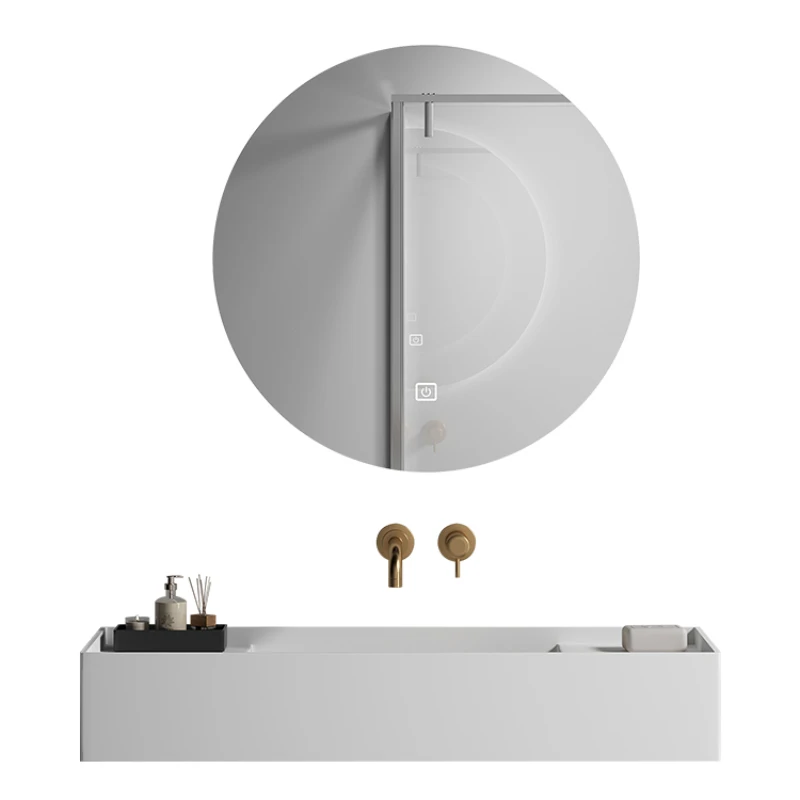 

Integrated basin narrow hidden sewer , wall-mounted washing basin