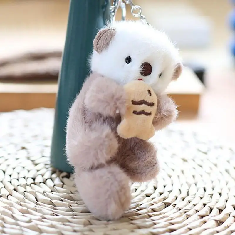 Portachiavi bambola di peluche morbido peluche portachiavi portachiavi borsa ciondolo accessori portachiavi bambola animale carino per