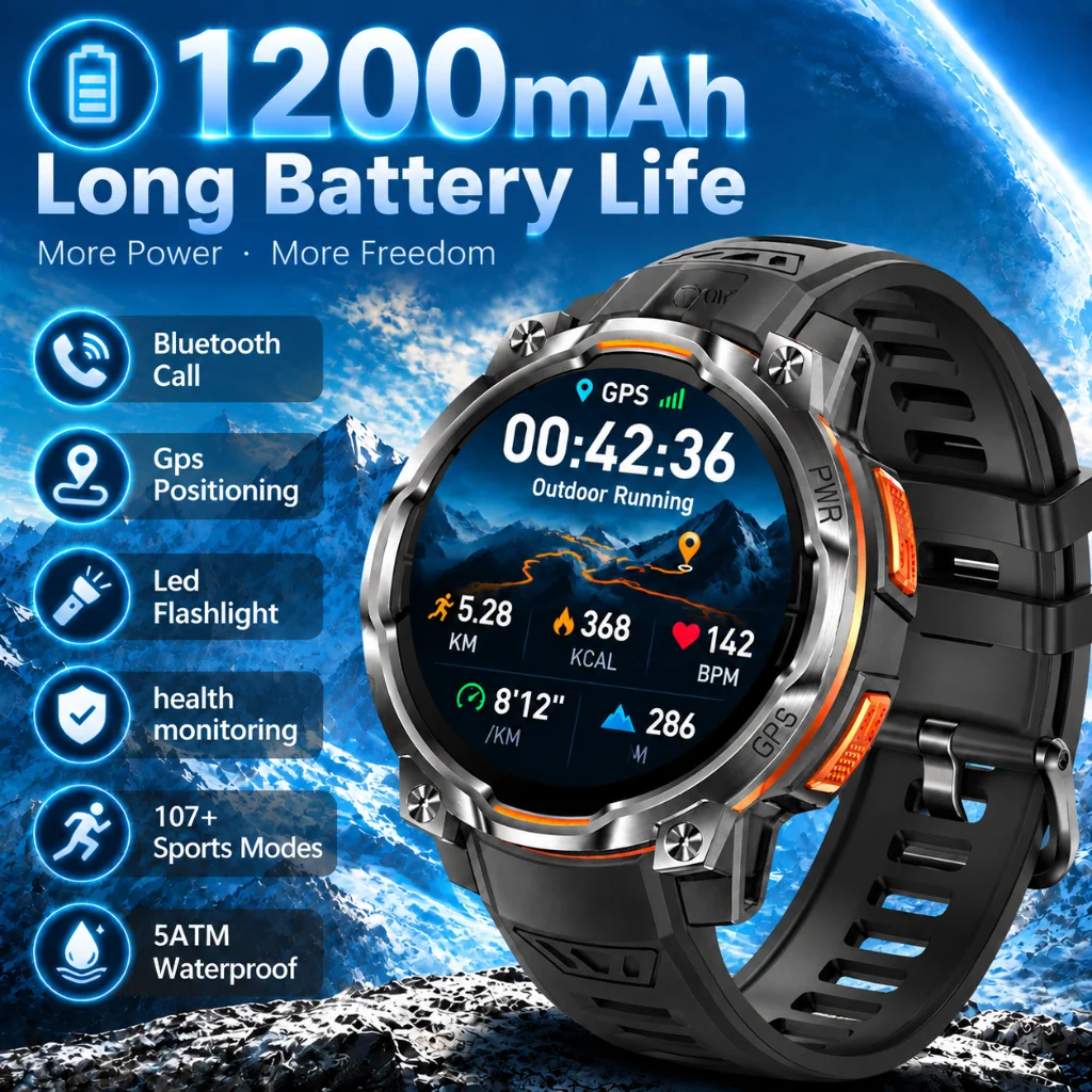 Smartwatch Latest Watches For Men - Item em Destaque: Relógio Inteligente Masculino