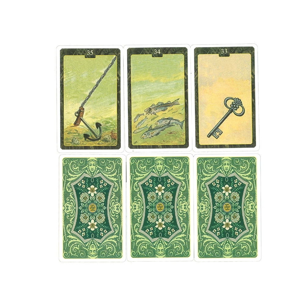 Novo lenormand oracle cartões tarô para iniciantes completo espanhol tarô cartões francês italiano inglês alemão com guia