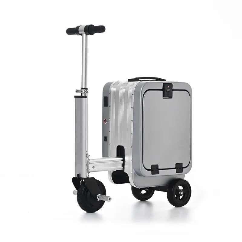 

Electric travel can ride suitcase 20 inches front open cover boarding password suitcase multi-functional trolley suitcase women