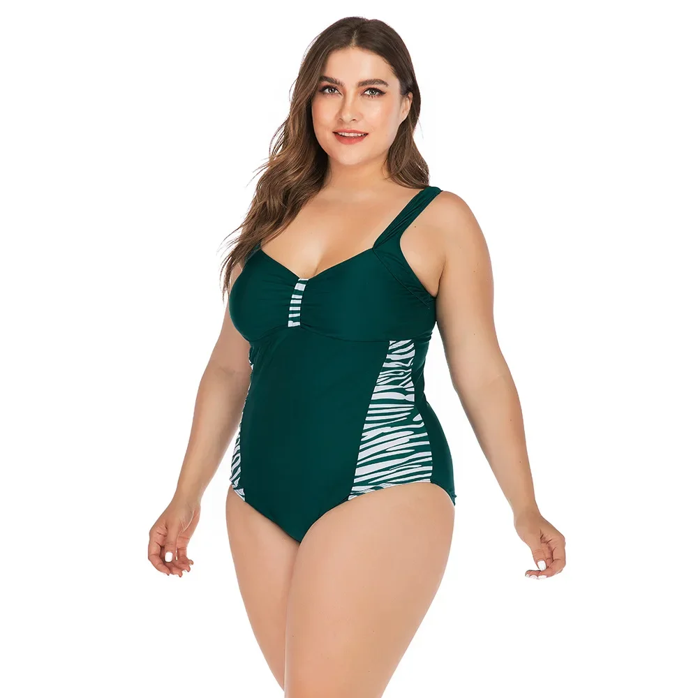 Sexy Leopard Large Plus Size 5XL Swimwear Women One Piece Swimsuit For Fat Lady Beach Bathing Swiming Suits Biquini Female