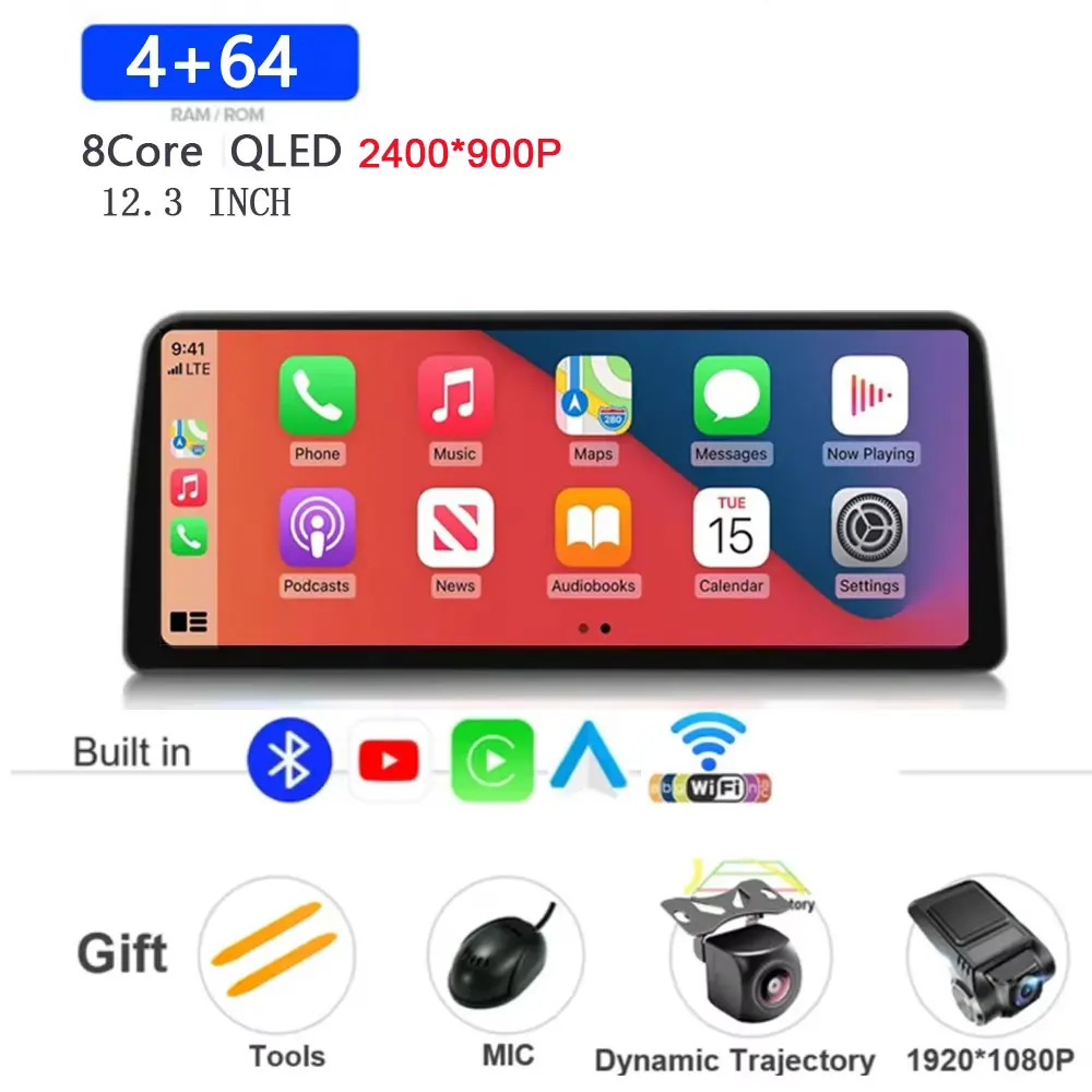 12,3 inch Android 15 voor Honda Accord 8 Spirior Acura Tsx 2009-2013 auto multimedia speler stereo ontvanger radio GPS 4G WIFI BT