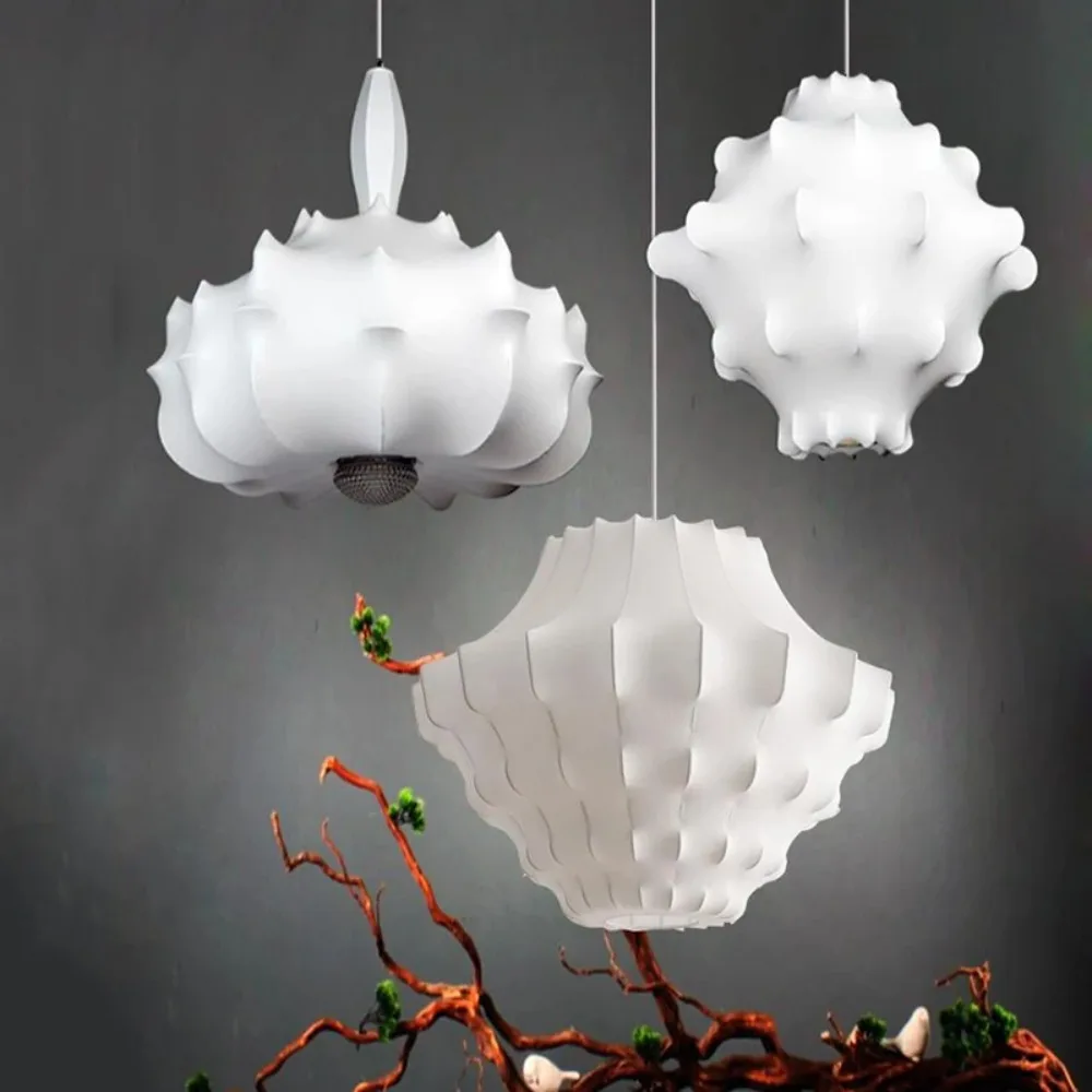 

Modern Zeppelin Pendant Light Designer Silk Cocoon Pendant Lamp for Living Room Bedroom Restaurant Wabi Sabi Dining Room Hanging