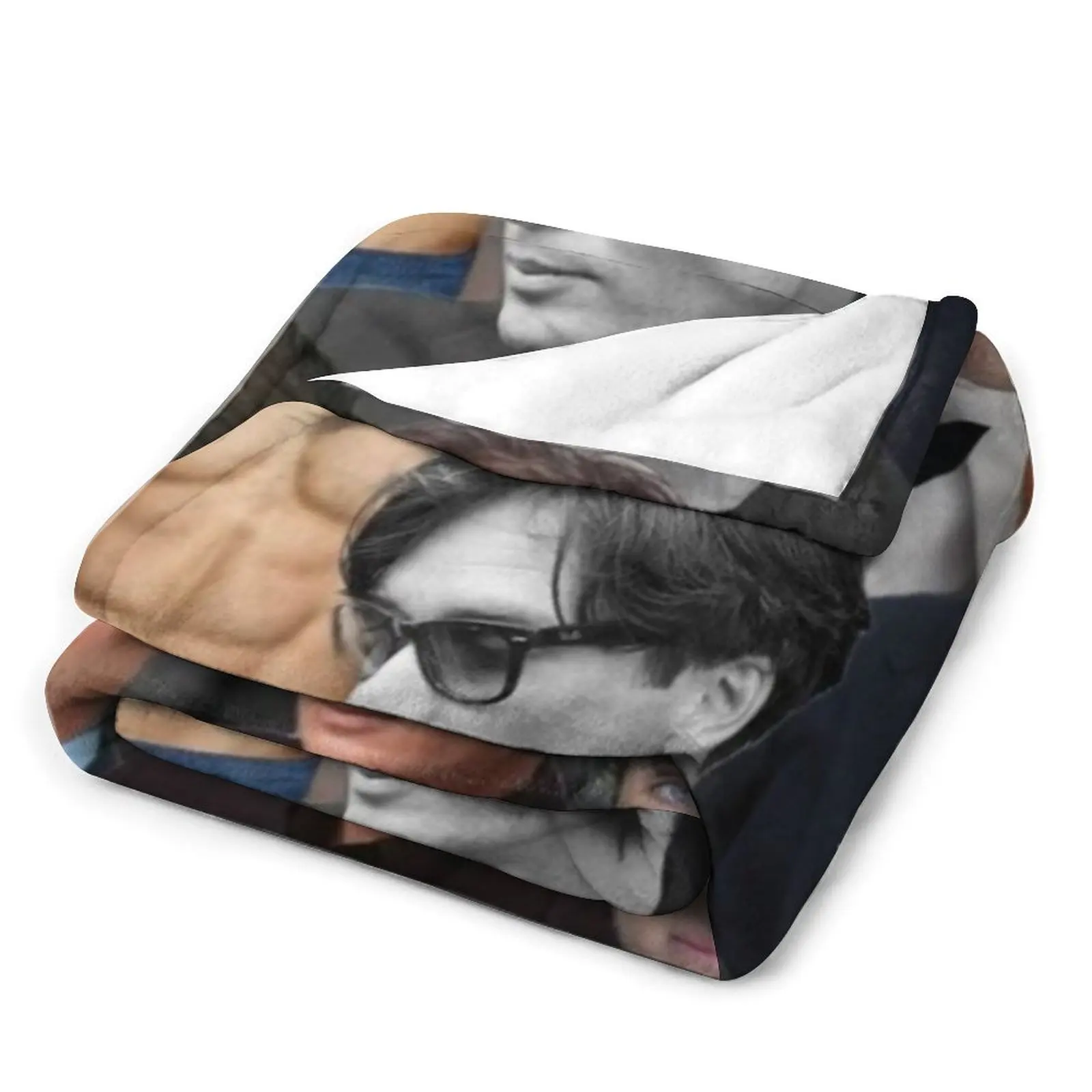 Cillian Murphy photo collage Throw Blanket Softest funny gift Designers Blankets