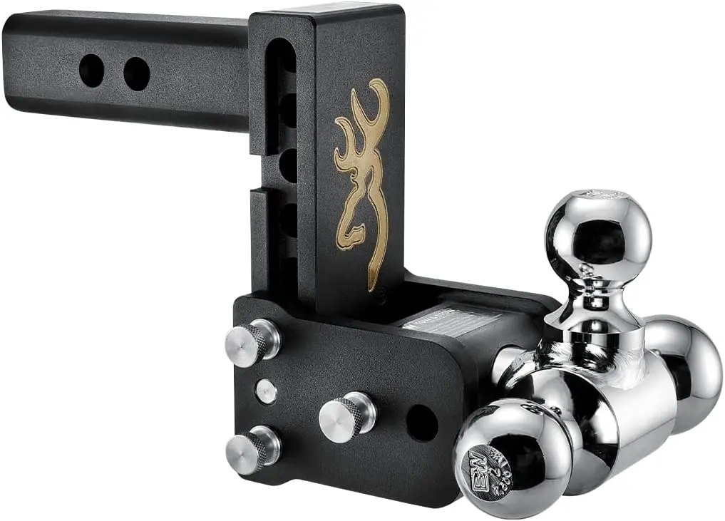 

Регулируемое шаровое крепление для буксирного и столба с логотипом Browning — подходит для приемника 2 дюйма, Tri-Ball (1-7/8 x 2 x 2–5/16 дюйма), капля 5 дюймов,