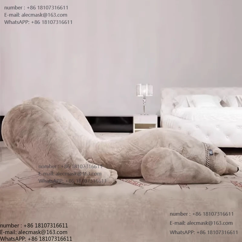 

Polar bear leisure chair Internet celebrity seat Animal designer American single sofa light luxury