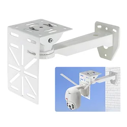 L Shape Right Angle Plate CCTV Video Surveillance Security Camera Bracket Pole Mount Holder External Wall Corner Mount Support