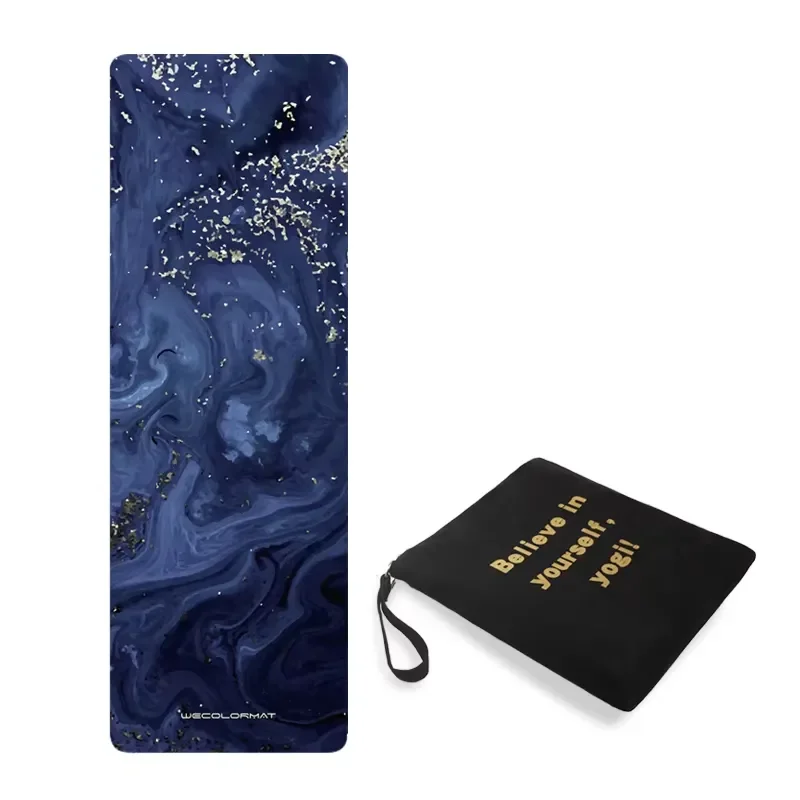 New Trending Full Color Custom Logo Printed Eco Friendly Sublimation Printing Microfiber Folding Cover Set Large Yoga Mat