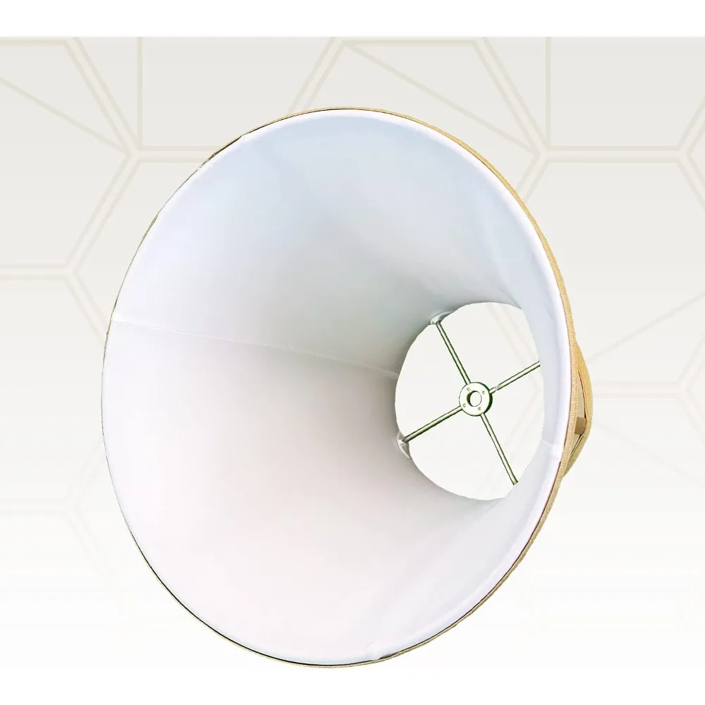 مجموعة ظلال المصابيح الأساسية من True Bell مكونة من 2، 7 × 14 × 11.5 بوصة، لمسة نهائية ذهبية عتيقة، مقاس كبير لديكور المنزل