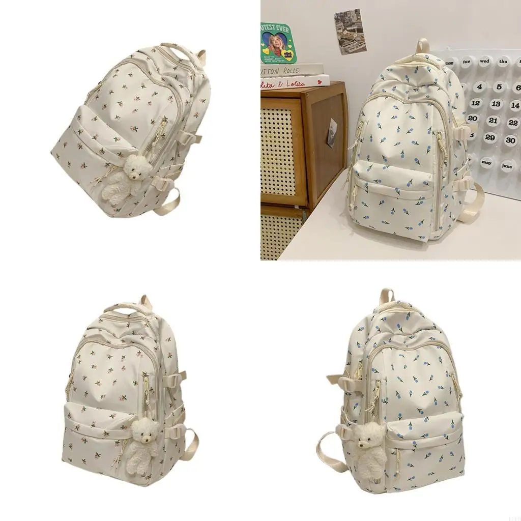 

Delicate Themed Backpacks Padded Strap Functional Storage Compartments