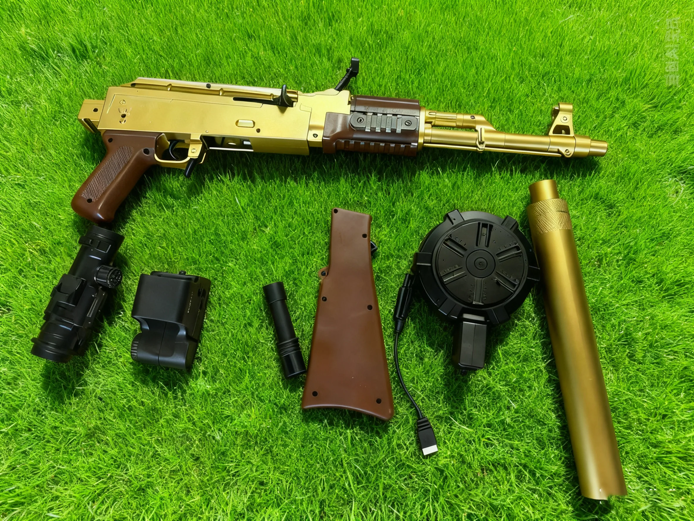 قناص جل Ultimate Full Auto AK47 - نطاق قناص بطول 30 مترًا للقتال في الهواء الطلق |   أفضل هدية للبالغين والألعاب