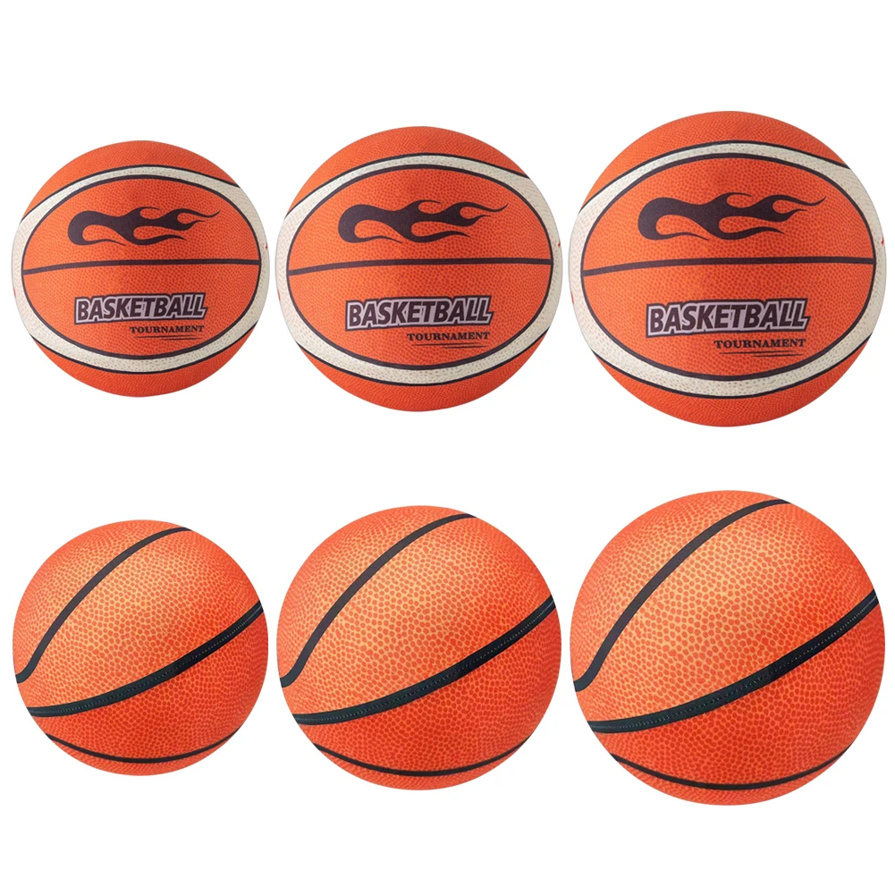 

18/21/24cm Silent Basketball High-Resilience Air Bounce Basketball Size 3/5/7 Quiet Basketball for Various Indoor Activities