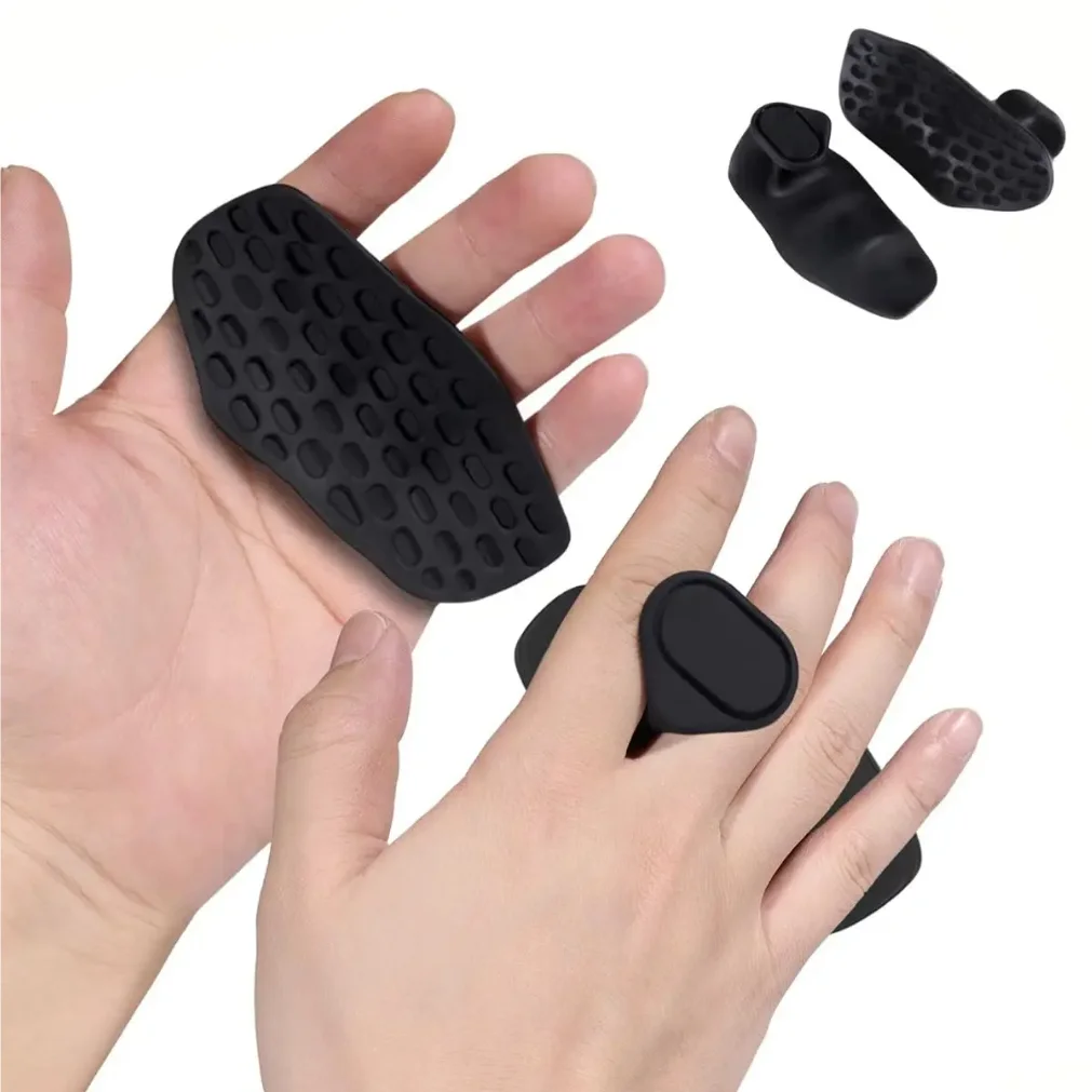 Anti-Slip Grips for Weight Lifting Pull-Ups Gym Training Unisex Ergonomic Rubber Hand Protector Strengthener Handle Gloves