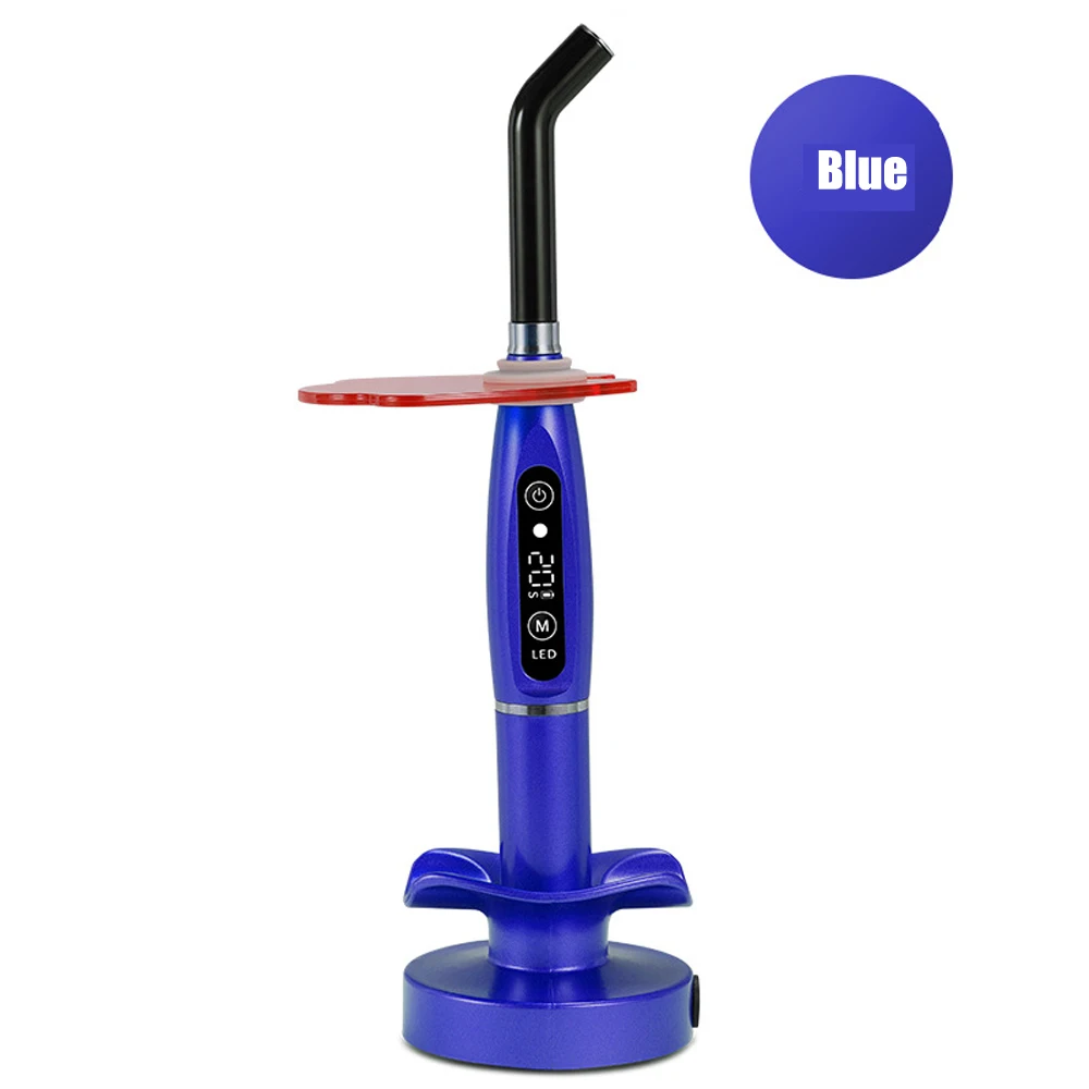 Dental LED Curing Light With Whitening Head Wireless Cure Lamp Fast Curing Machine Dental Instrument 5W 2200mAh Battery