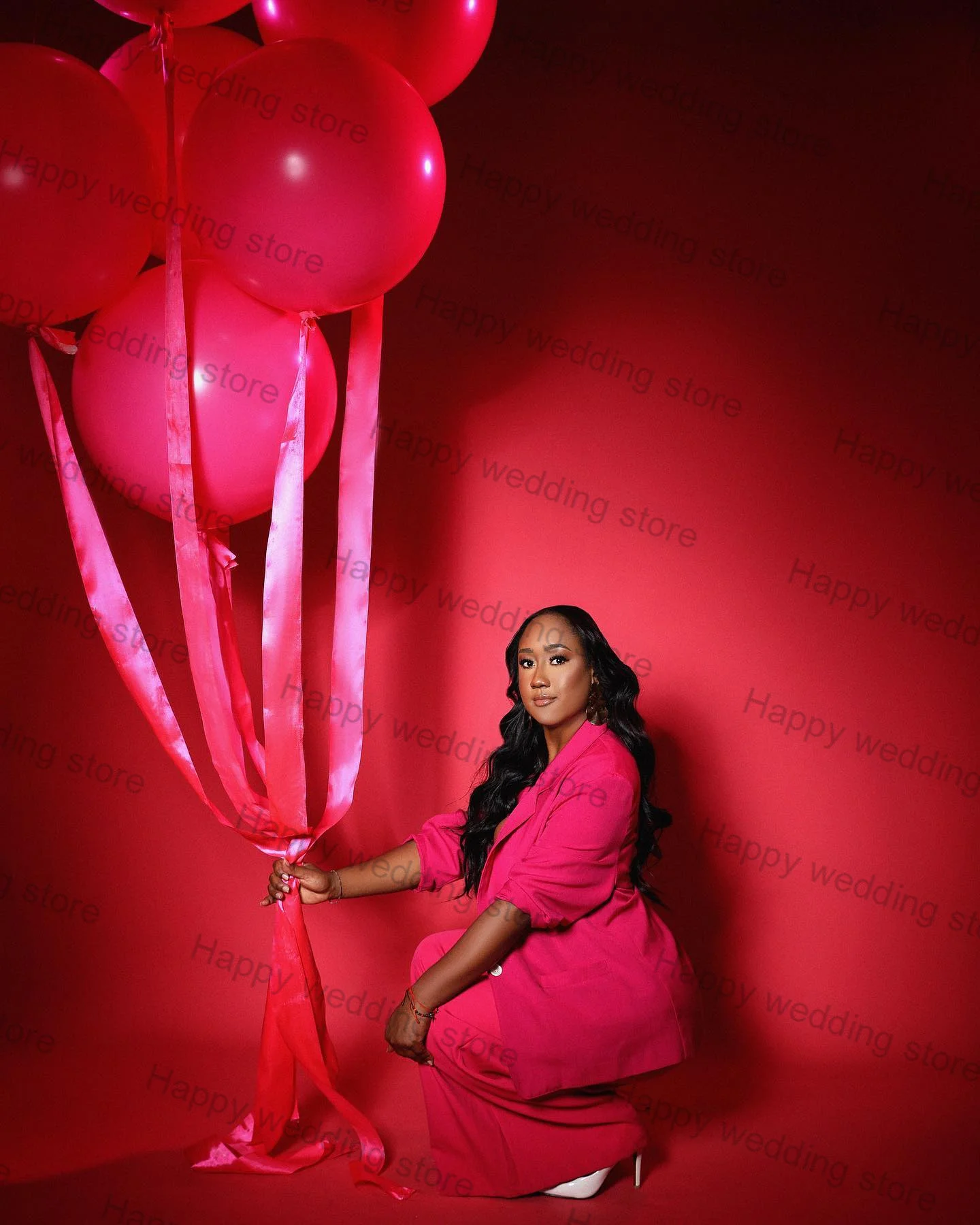 

Women Suit Set Blazer+Pants 2 Pieces Formal Wedding Tuxedos Custom Made Office Lady Jacket Red Carpet Outfit Party Gown Coat