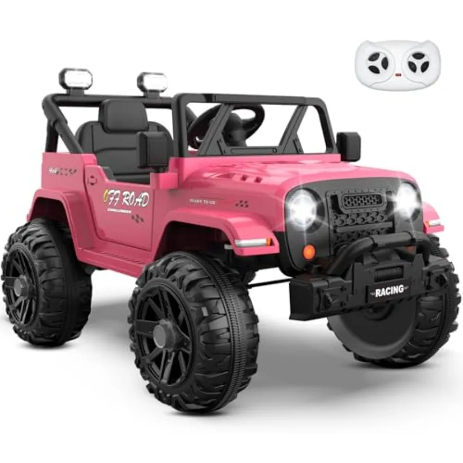 

Детский электромобиль-грузовик 12В с пультом управления, Bluetooth, музыкой, звуковым сигналом, 3 скоростями, 4 светодиодами, плавным стартом