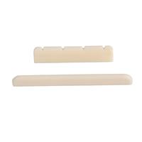 Exquisite DIY Plastic Beige Ukulele Uke Slotted +Bridge Saddle DIY Luthier Tools