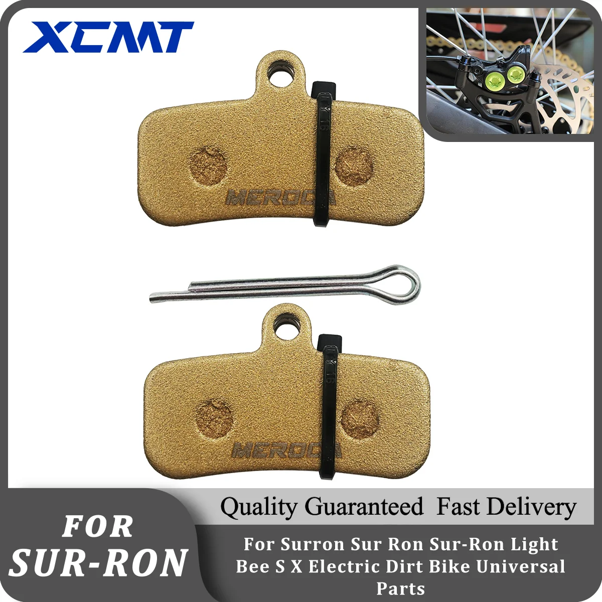 

Electric Motocross Front and Rear Silent Brake Pads For Surron Sur Ron Sur-Ron Light Bee S X Electric Dirt Bike Universal Parts