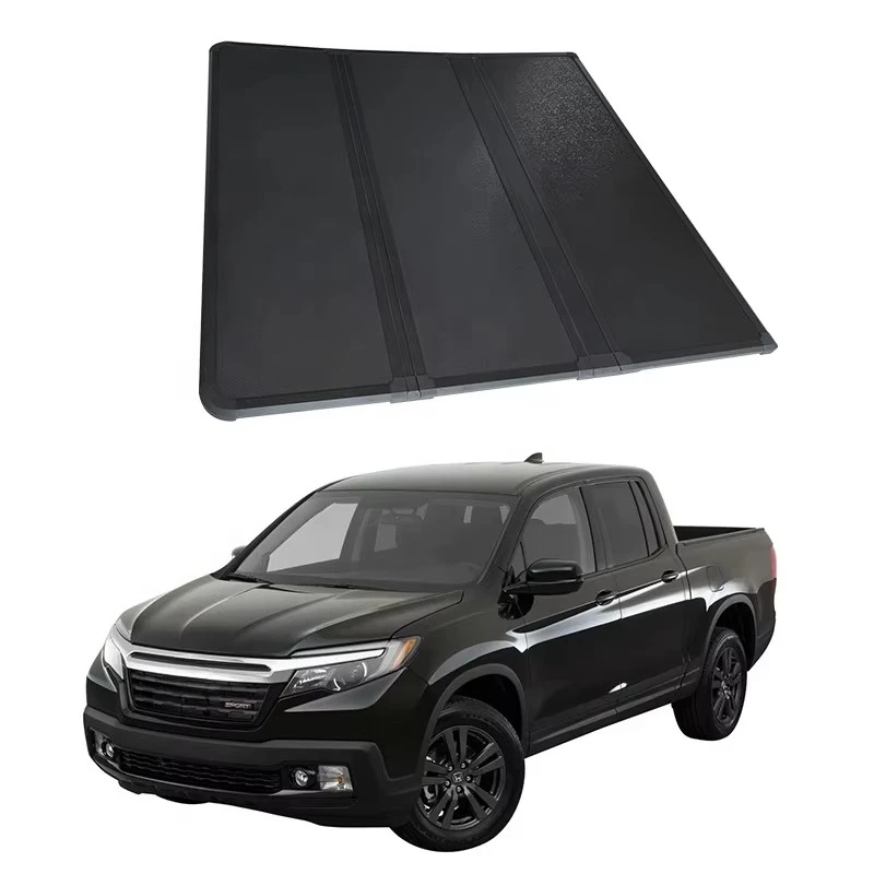 

Wholesale High Quality 5ft for Ridgeline Tri-fold Tonneau Cover Factory Hard Metal Alloy Waterproof Pickup Bed Cover