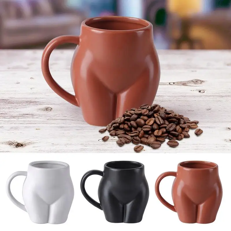 Booty Coffee Mug 3D Buttock Ceramic Coffee Mugs 520ml Home Decor Tea Cup Novelty Drinking Water Cup Breakfast Milk Mug for Women