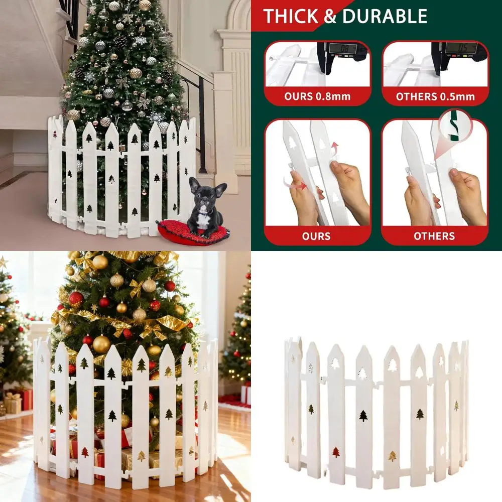 

Белый 16-й высокий елочный забор, набор из 36 предметов, идеально подходит для домашних животных, подходит для различных торжеств