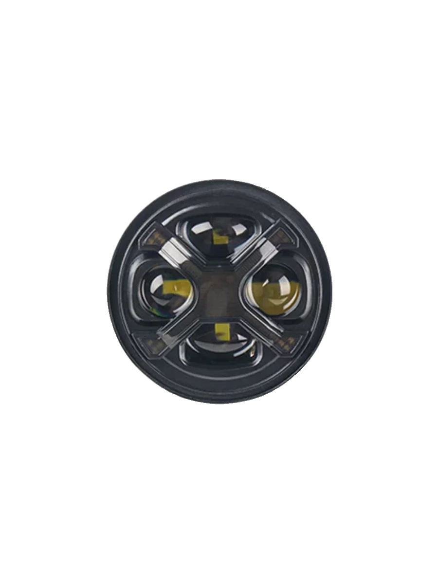 مناسبة للمصابيح الأمامية الرجعية المعدلة Benda Napoleon 450، المصابيح الأمامية اللامعة المقاومة للماء والغبار على شكل X، والدراجات النارية #4