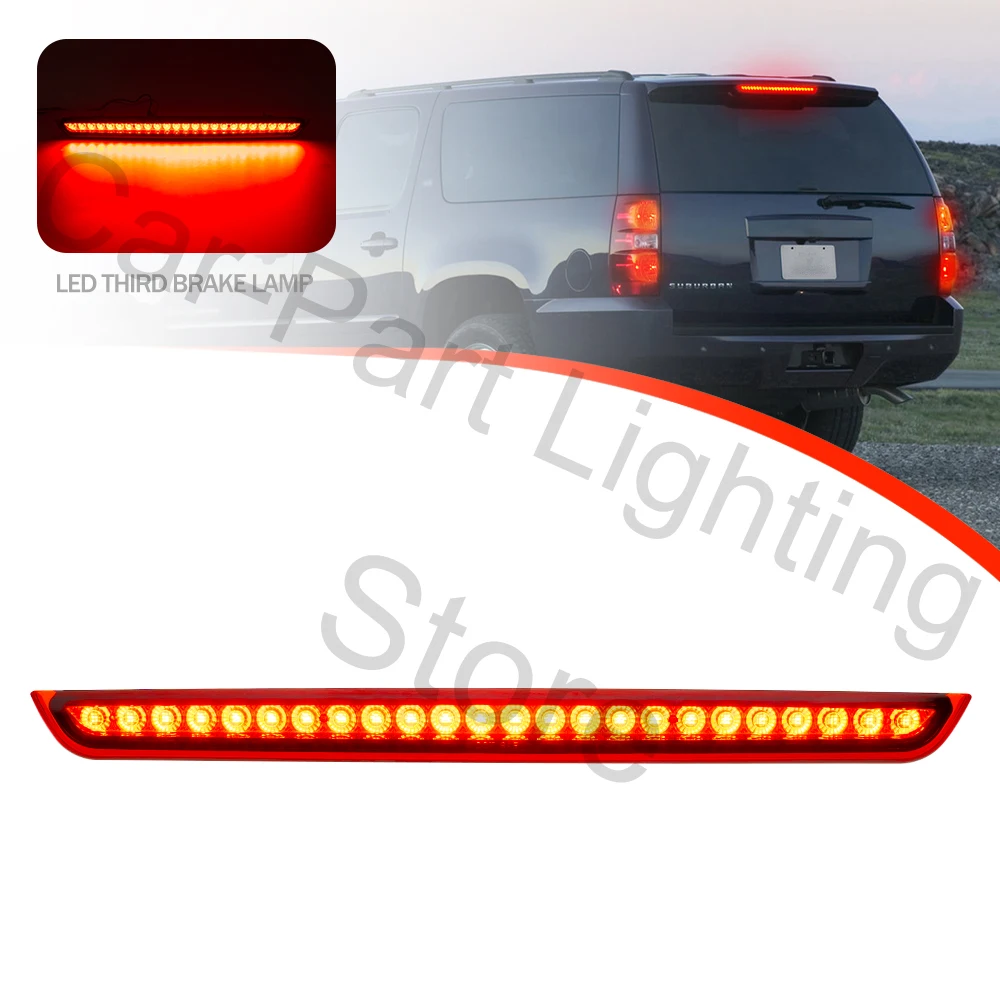 

For Chevrolet Suburban Tahoe GMC Yukon XL 1500 2500 LED Strobe Third 3rd Brake Light Rear Tail Warning Lights