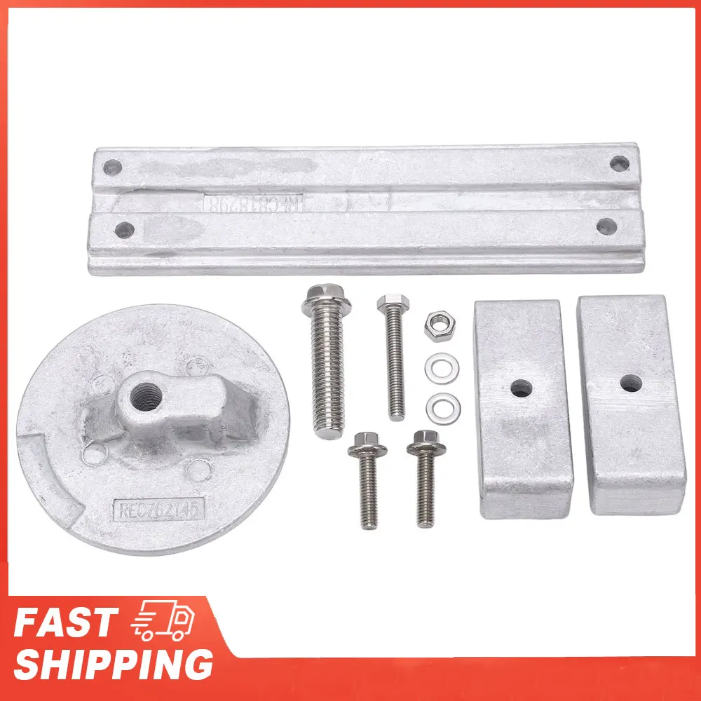 

818298A 826134A Aluminum Anode Kit 818298A 826134A Rustproof Aluminum Anode for Verado Optimax Outboard Aluminum Anode Kit