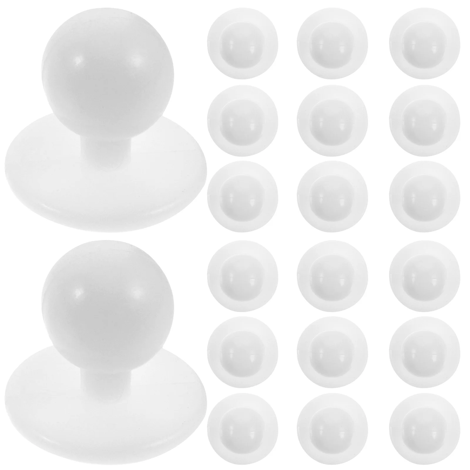 

100pcs Chef Buttons White Plastic Diy Sewing Buttons Sewing Clothing Shirt Coat Stud Replacement Creative Handmade