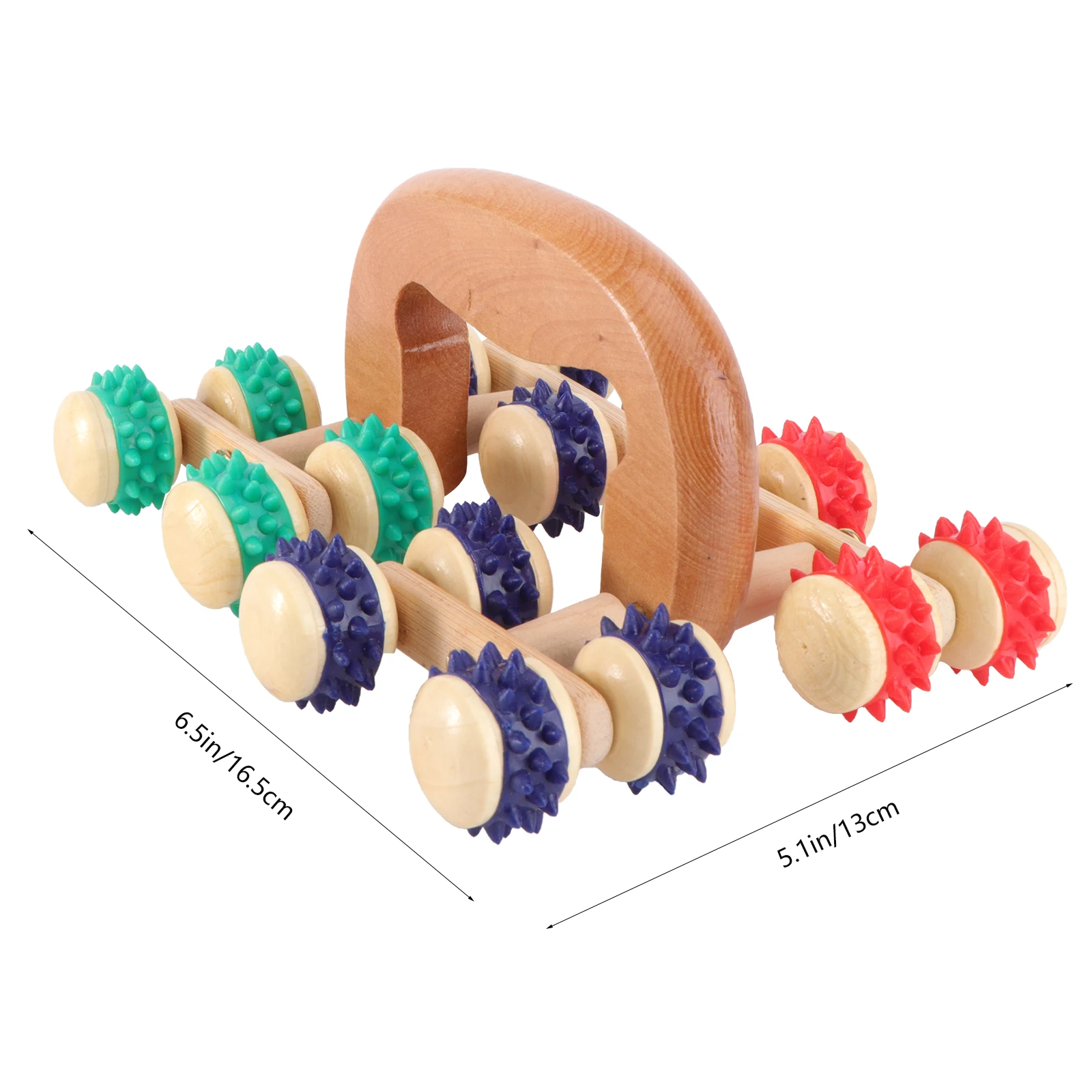 

1 шт., роликовый массажер для всего тела, легкий для облегчения мышечной боли, укрепляющий кожу, ручное устройство для ухода за телом, домашнее путешествие, использование