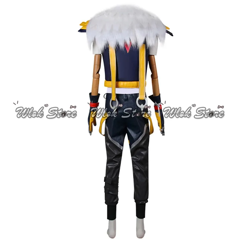 لعبة LOL Heartsteel تأثيري Sett زي شعر مستعار محبوك قبعة الرجال النساء كرنفال هالوين ملابس الحفلات مخصص موحدة الدعاوى الأحذية #4