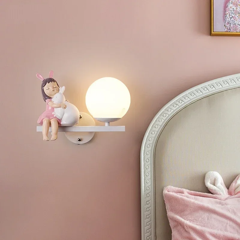 Creative Kawaii Bedside Sconce Lamp For Bedroom LivingRoomBarShopDecorLED arandela parede kinkiet ściennyсветильник настенный