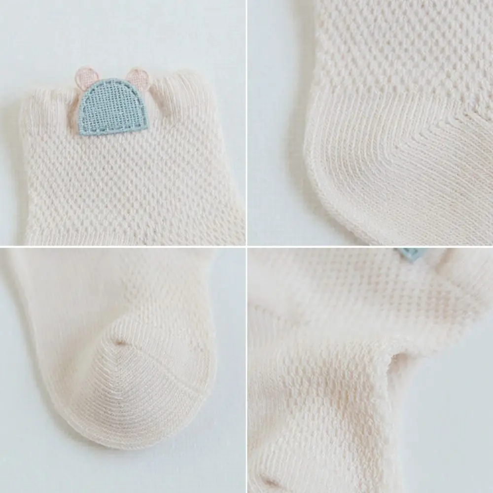 3Pairs/set New Thin Summer Socks Breathable Soft Toddler Socks Casual Solid Color Children Sock For Girls Boys