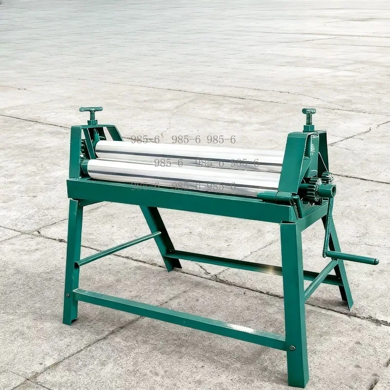 Desktop Metal Plate Bender, Manual Slip Roll Machine for Steel Plate and Round Tube Rolling