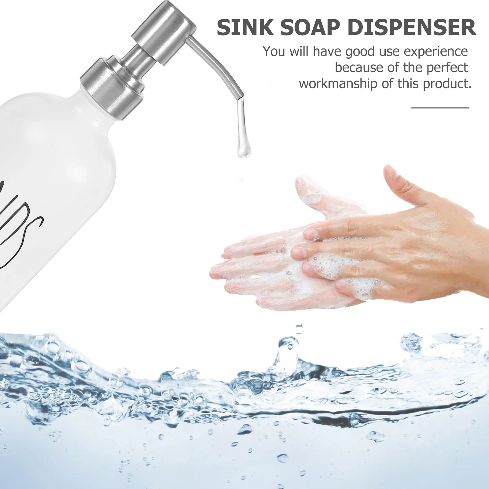 

Refillable Glass Soap Dispenser with Pump for Bathroom Kitchen Travel Use Multi Functional Liquid Storage Compact Lightweight