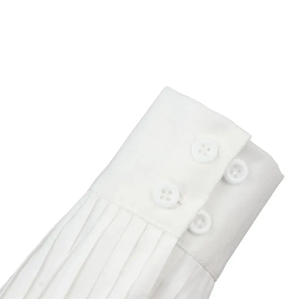 

Плиссированные искусственные рукава с оборками, съемные манжеты, шифоновые искусственные манжеты, корейские грелки для рук, искусственные расклешенные рукава в стиле Лолиты