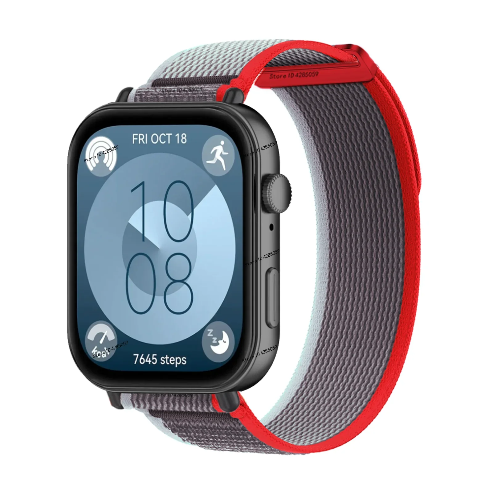 حزام حلقة من النايلون لساعة Huawei Watch Fit 3 Smartwatch Watchband الرياضية القابلة للتنفس سوار ساعة Fit 3 ملحقات موصل Correa