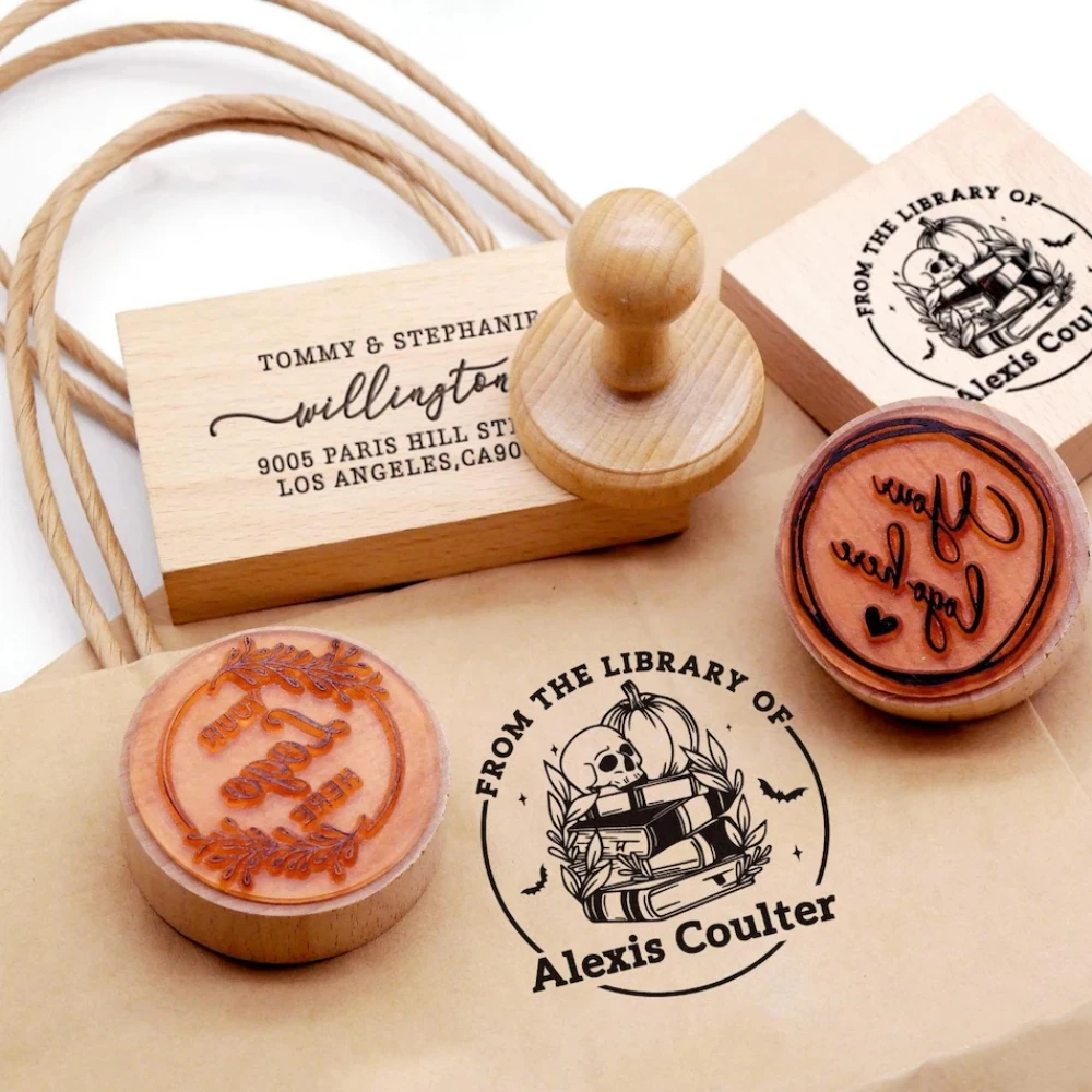 Sello de madera personalizado, sello personalizado para invitación de boda, papelería, nombre personalizado, logotipo de boda comercial, sello de marca