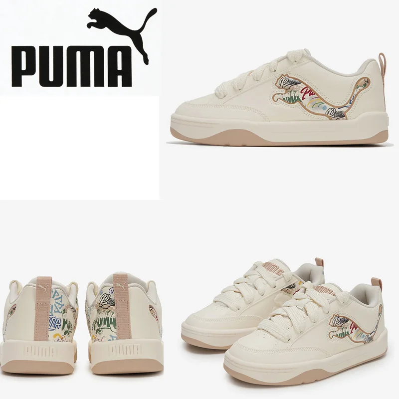 

PUMA Unisex Classic Low Top Sneakers 405257-01 Embroidered Puma Logo Lifestyle Shoes