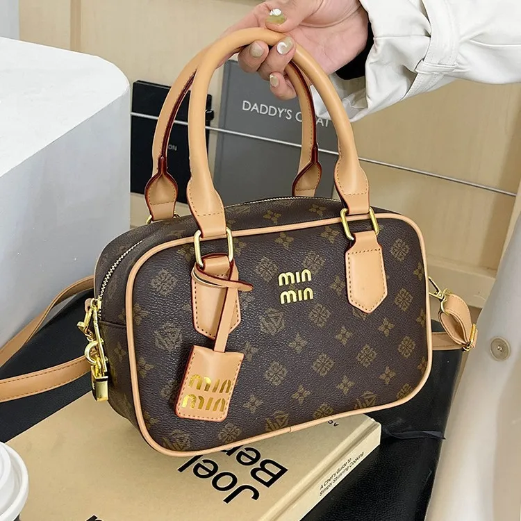 

Новая сумка Boston Bag 2025 года — винтажная женская сумка через плечо с клапаном, просторная и стильная, универсальная сумка через плечо, элегантная и модная