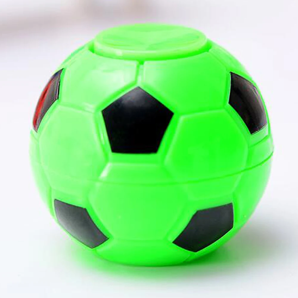 1 pçs 50mm d fidget futebol finger cubo giroscópio giratório alívio do estresse ciência brinquedos futebol topo presentes de natal engraçado