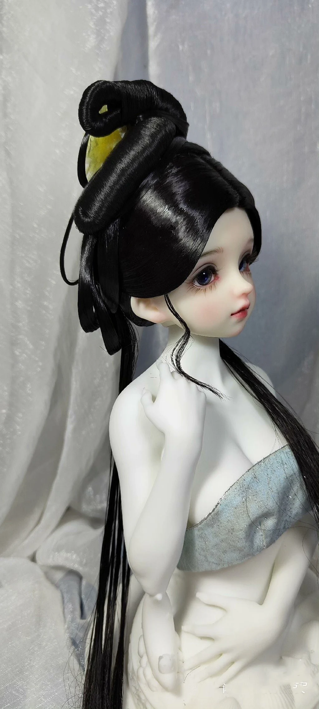 Peruka BJD w skali 1/4 1/3, strój starożytny, Hanfu, wróżka, długie włosy, peruki retro dla BJD/SD MSD SD13, akcesoria dla lalek dziewczęcych SSDF, C2285