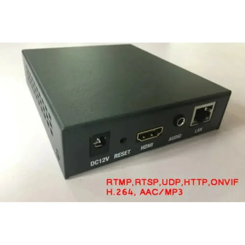 

H.264 Encoder Via HTTP RTSP RTMPS UDP To IPTV Broadcast With Audio Line IN