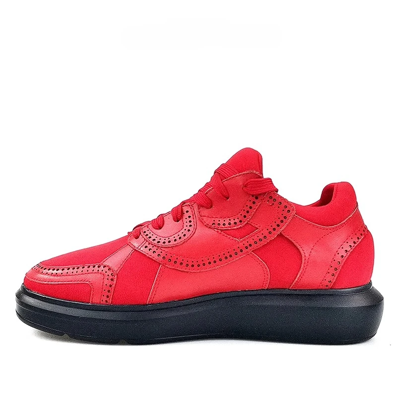 

Новая роскошная повседневная обувь на платформе, мужские кроссовки, дышащие высокие молодежные кроссовки на шнуровке, спортивная обувь на толстой подошве, мужские туфли на плоской подошве