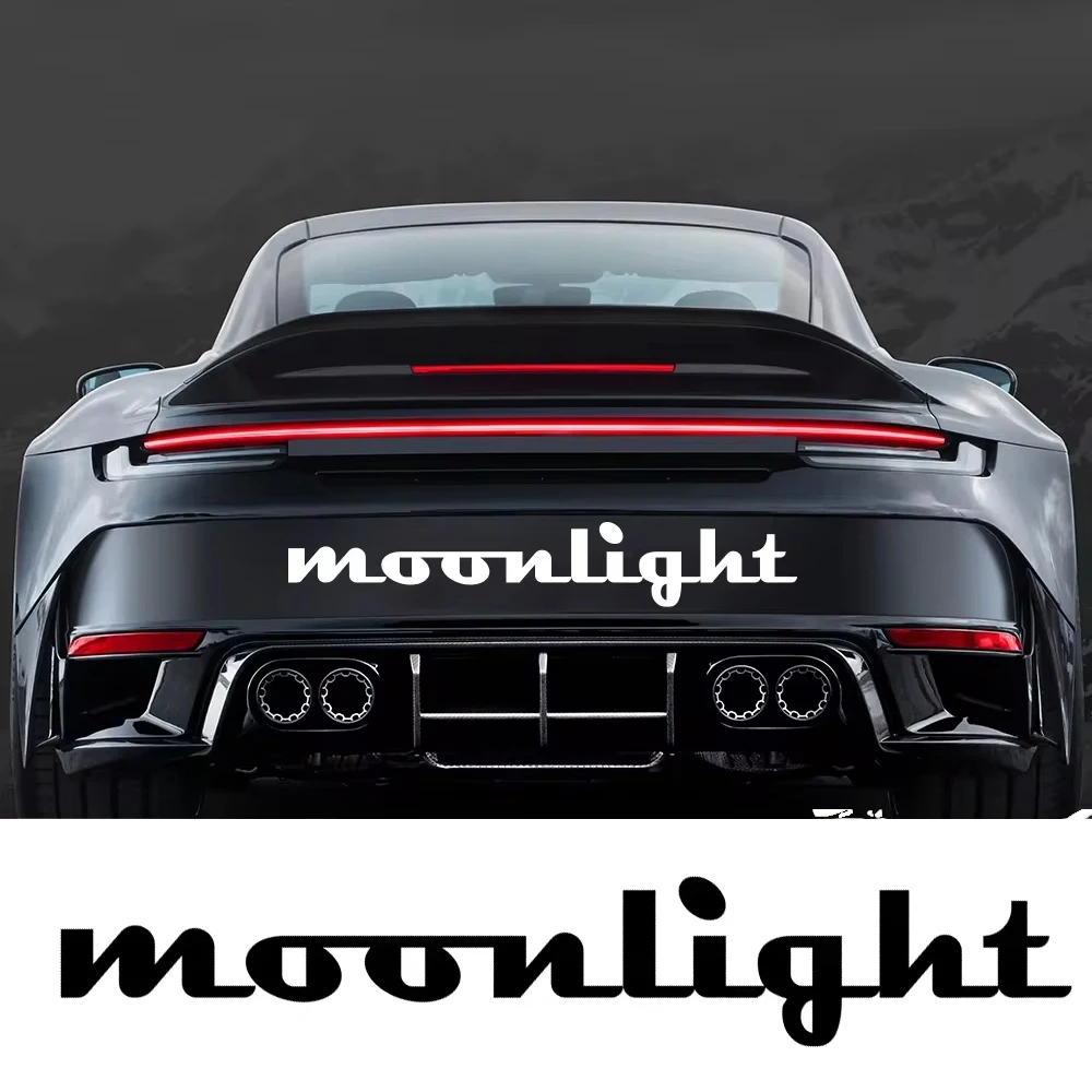 Creative Moonlight Decor Sticker for Car Windshield Window Bumper Hood Body Side Vinyl Funny Decor Decal Auto Tuning Accessories