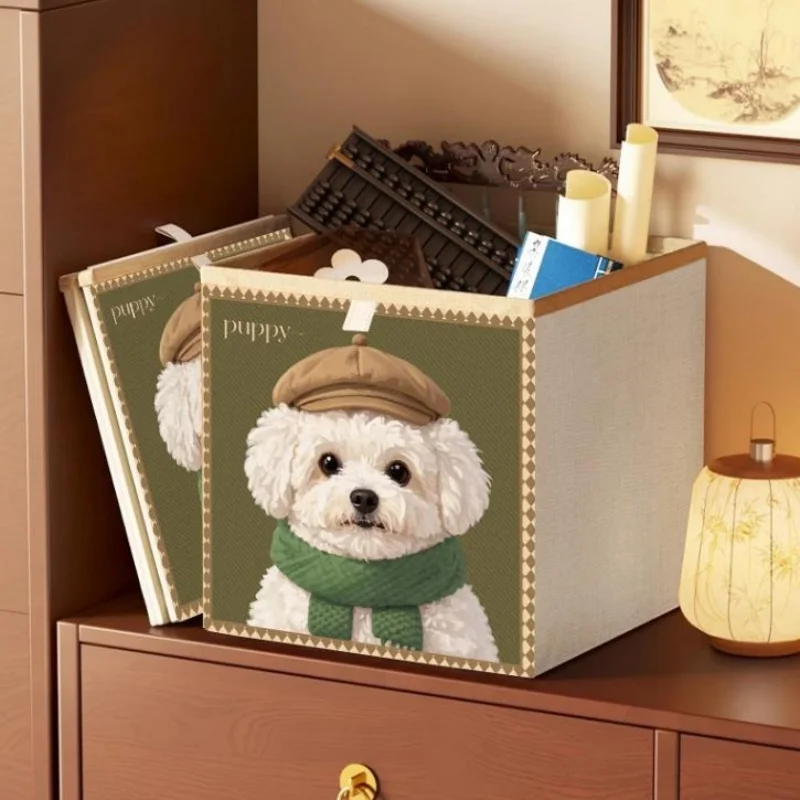 Складной тканевый органайзер для хранения кубиков с ручками